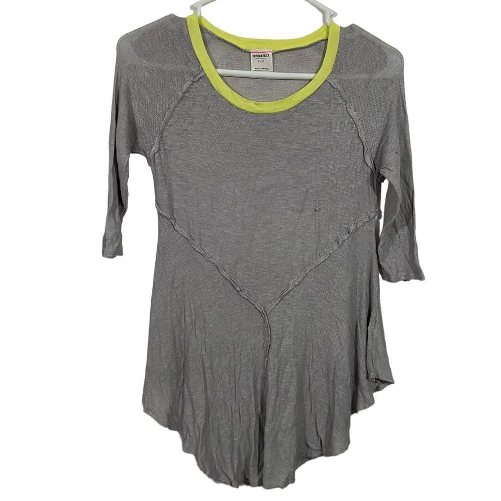 Intimately Free People Grey Skirted T-Shirt
